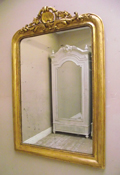 french antique gilded rococo style mirror